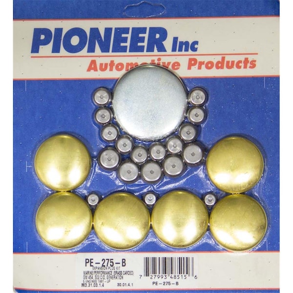 Pioneer Pioneer PIOPE275B Big Block Chevy Gen V Freeze Plug Kit - Marine - Brass PIOPE275B - main
